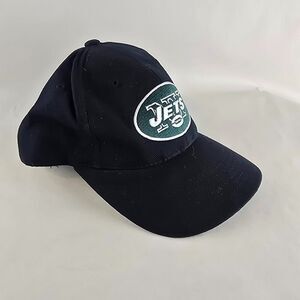 New York Jets Hat Mens Adjustable Snapback Black American Needle Logo Football